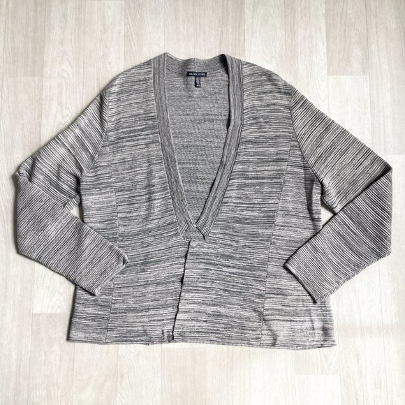 Eileen Fisher Tencel Cotton Simple Cardigan Maple Oat Size XL - Picture 3 of 9